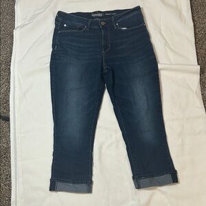 Signature by Levi Strauss Dark Blue Capri Jeans